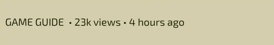 GAME GUIDE  • 23k views • 4 hours ago